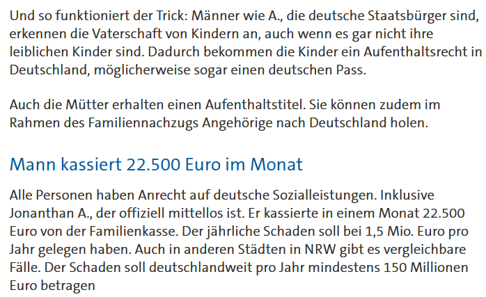 Dortmunder Arbeitsamt überweist "mr cash money" monatlich 22.500 Euro nach Afrika. Ihm zu Ehren wurde nun ein Festmahl kredenzt.