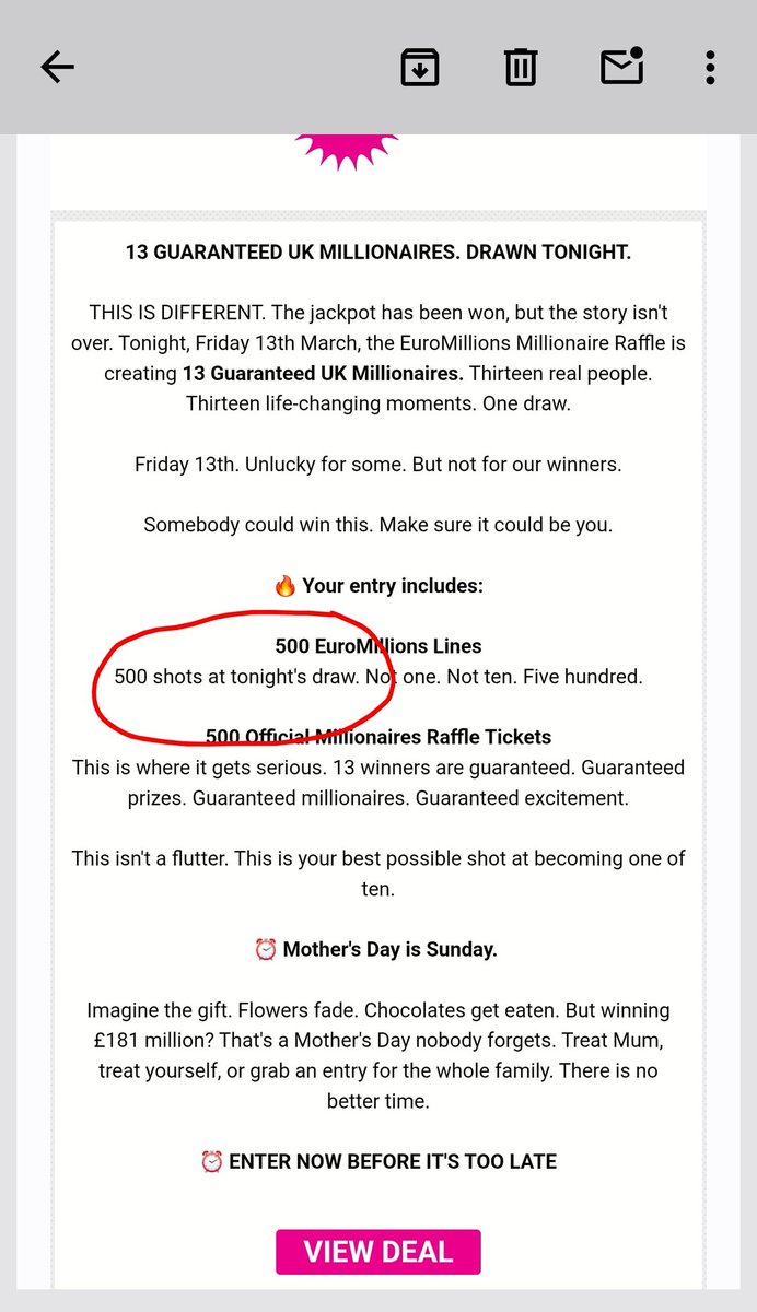 OnlyWayIsLowey's tweet photo. https://t.co/dgf48vSksL
Don't be fooled by this scam from @wowcher You DO NOT get 500 lines on tonights lottery! https://t.co/r5Zt4ZhM4N