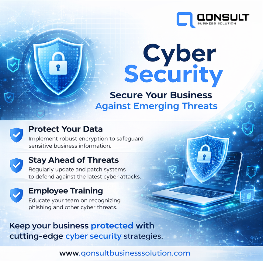 meqoris's tweet photo. Cyber threats are increasing is your business ready? 

Protect data, prevent attacks, and strengthen your digital security with smart cybersecurity strategies.

Secure your business today.

https://t.co/fkpCF6eVZV

#CyberSecurity #DataProtection #CyberThreats #ITSecurity #DigitalSecurity #BusinessSecurity #CyberDefense #QonsultBusinessSolution