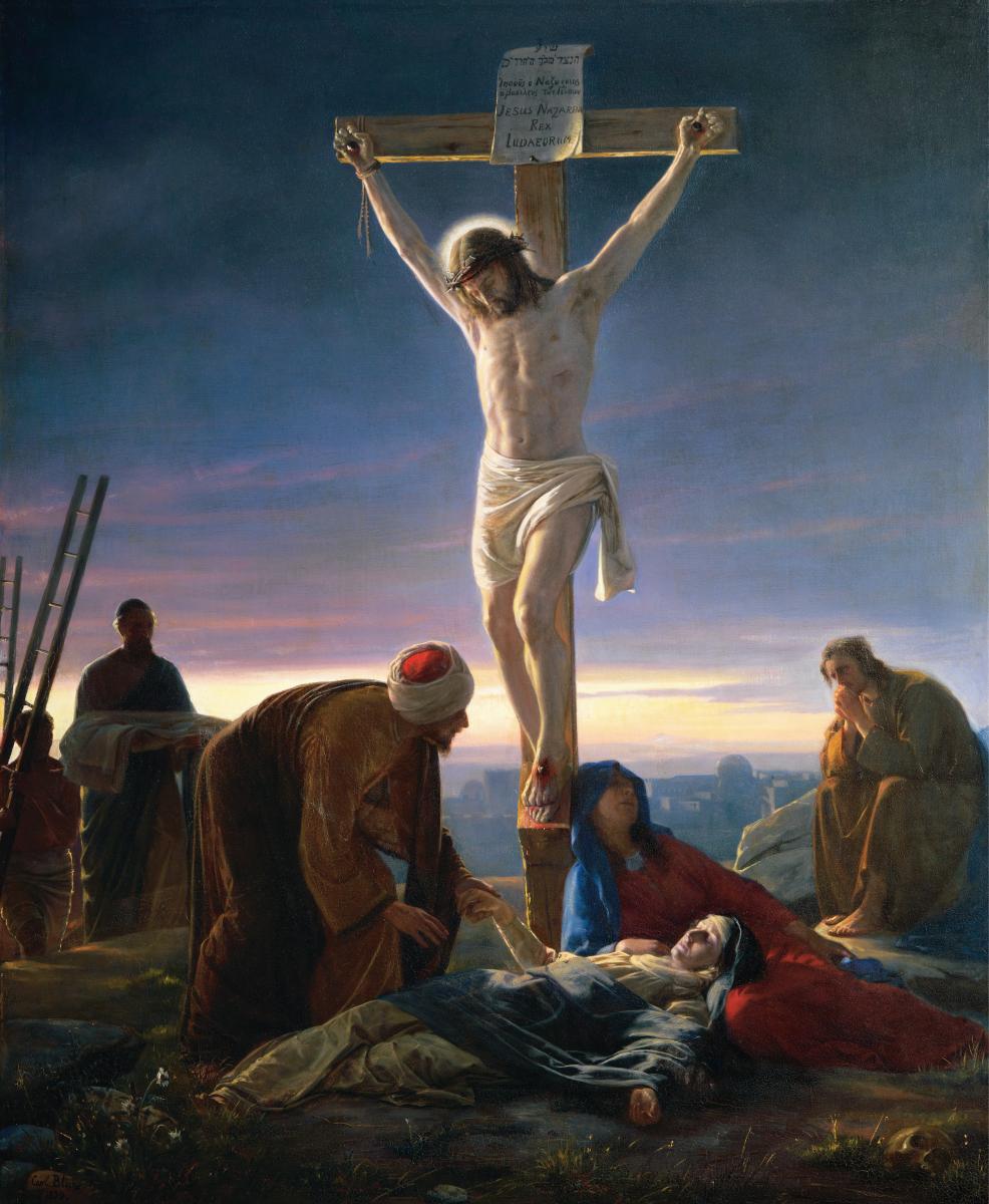 5. Mystère Douloureux du Rosaire
La Crucifixion
📖: Jn 19,30 
✒️: C’est là qu’ils le crucifièrent, et deux autres avec lui, un de chaque côté, et Jésus au milieu.
Un écriteau sur la croix :
"Jésus le Nazaréen, roi des Juifs."
#SaintJoseph #MystèreDouloureux #ToJesusThroughMary