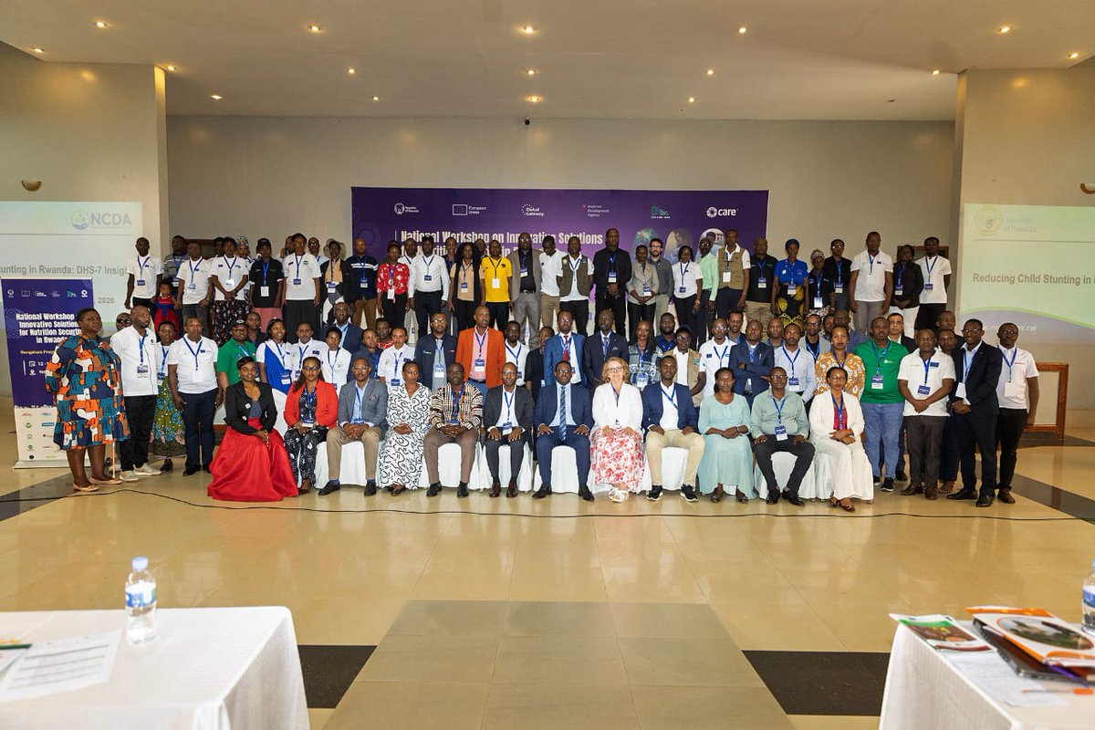 TearfundRwanda's tweet photo. We're pleased to be part of the National Workshop on Innovative Solutions for Nutrition Security organised by @careinrwanda &amp; @Duhamic1 as part of the #KungaharaProject funded by the @EUinRW. Important discussions on how to curb stunting across Rwanda. Photo credit: Care Rwanda https://t.co/ReHKY8boHW