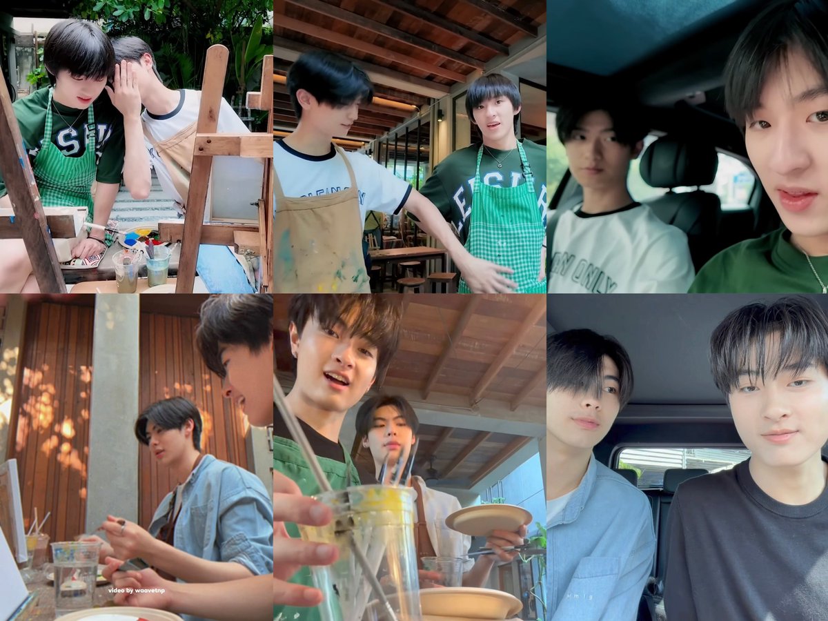 แล้วเป๊ะ ยันสีผ้ากันเปื้อนเลยนะ ลูกไม้หล่นไม่ไกลต้นเกิน น้องธีร์เฉลยเข้าดมดได้เลย ป้าว้อน!!