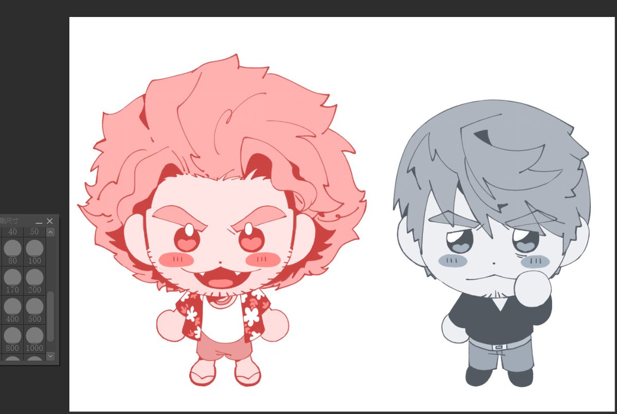 这个好久之前画的了，好像一直忘了发