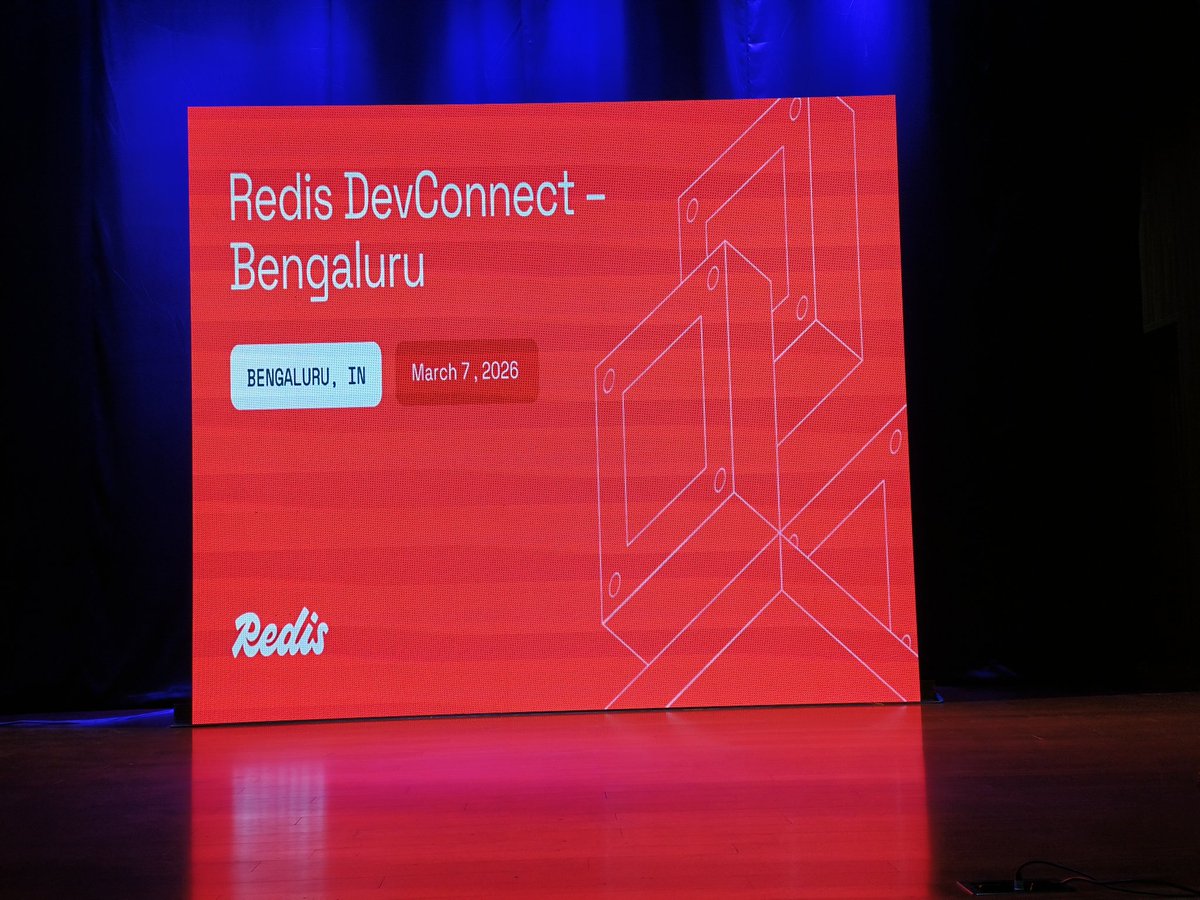 shivam_aarya017's tweet photo. @Redisinc DevConnect Bengaluru and it was totally worth it.
Really enjoyed the sessions on real-time AI, caching beyond the basics, and how companies are using Redis at scale. A lot of practical insights I’m excited to explore further.
#Redis #DevConnect #Bengaluru #Developers https://t.co/Mlx5kK3u5r
