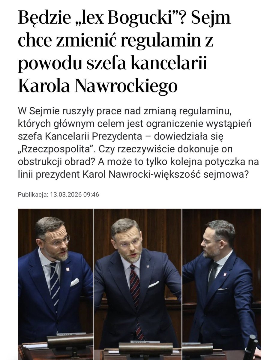 Ależ obsrali zbroje przed faktami, którymi pluje im za każdym razem w twarze Zbigniew Bogucki.