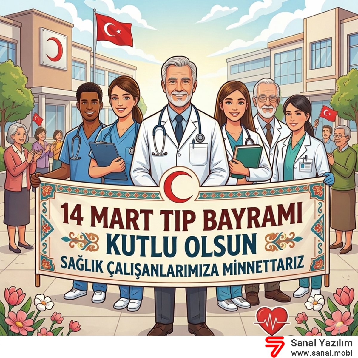 SANALYAZILIM's tweet photo. Tüm sağlık çalışanlarının 14 Mart Tıp Bayramı kutlu olsun. ❤

#tıpbayramı #14marttıpbayramıkutluolsun #14mart https://t.co/KyixWuvUBM