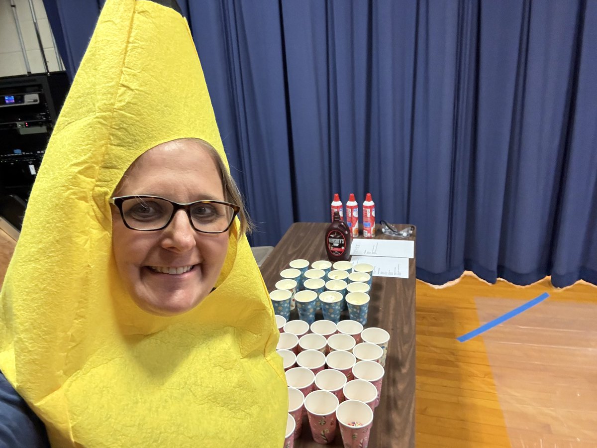 Time to turn Coach Staats into a banana split! All for the kids heart challenge! <a href="/sce_eagles/">Spring Creek Elementary</a> <a href="/RichardsonISD/">Richardson ISD</a>