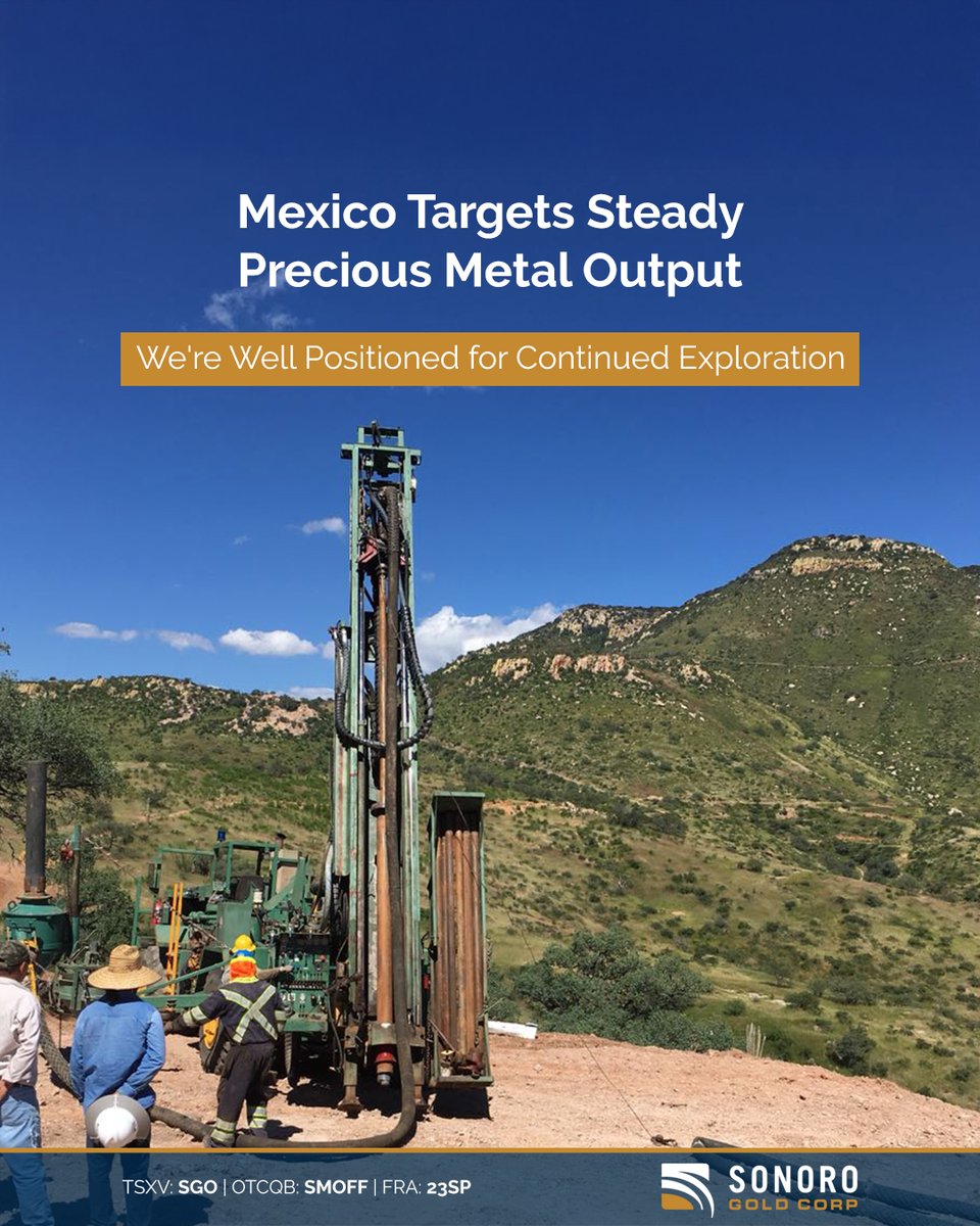 Through strong government support, #Mexico continues to prioritize #gold and #silver production, ensuring both market stability and equitable global access.

Our exploration in Sonora aligns with this ongoing effort: ordnl.link/gzks7TE

🇨🇦 $SGO $SGO.V | 🇺🇸 $SMOFF | 🇩🇪 #23SP