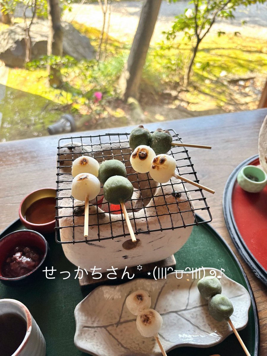 嵐山で食べたお団子美味しかった⌯>ᴗ<⌯🍡