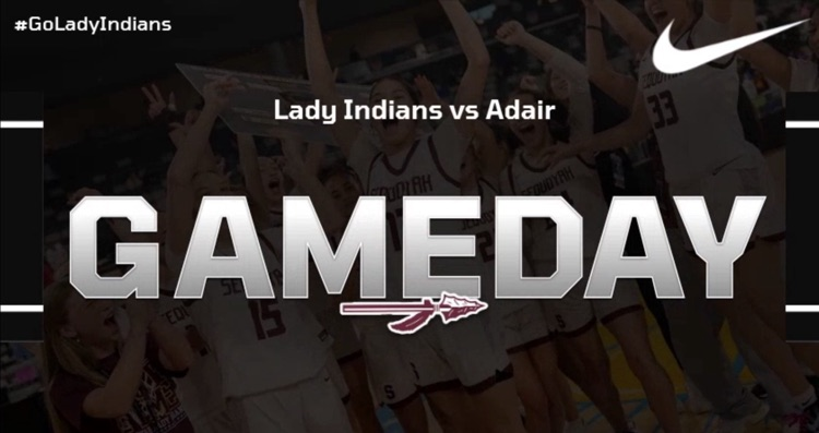 SeqIndians's tweet photo. 🏀GAMEDAY | STATE SEMIFINALS 🏀
The Sequoyah Lady Indians take on Adair today at 11:30 AM in the OSSAA 3A State Semifinals at the OG&amp;E Coliseum in OKC!

🎟 $11: https://t.co/ipNk181MLC
📺 NFHS Network #GoIndians https://t.co/iqjH9aU9YK