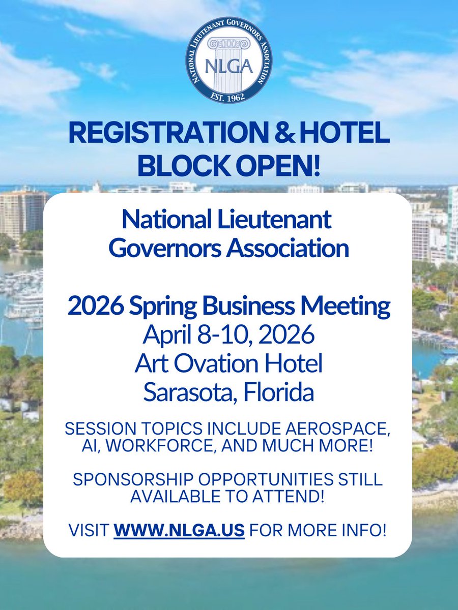 National Lieutenant Governors Association (NLGA) tweet media