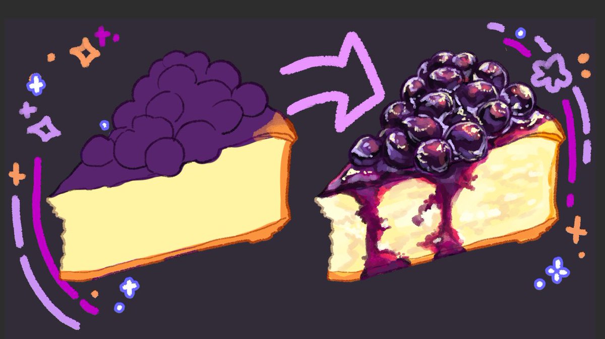 nouconcept's tweet photo. 🎨 before and after render, but it's all tasty food! ✨🧡🍊 https://t.co/ItRBWq6WsC