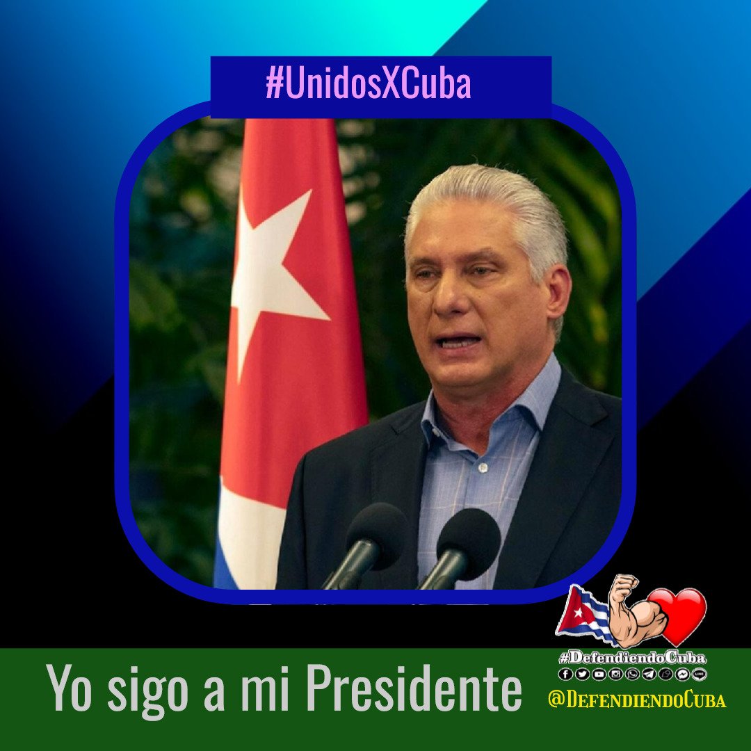 Amanece en #CubaSoberana y nuestro Presidente desde bien temprano, comparece ante los medios, para abordar temas de interés, del acontecer nacional e internacional. 👇

‼️‼️Atentos todos‼️‼️
Que no falte tu ✍️

#YoSigoAMiPresidente
#DefendiendoCuba🇨🇺💪❤️