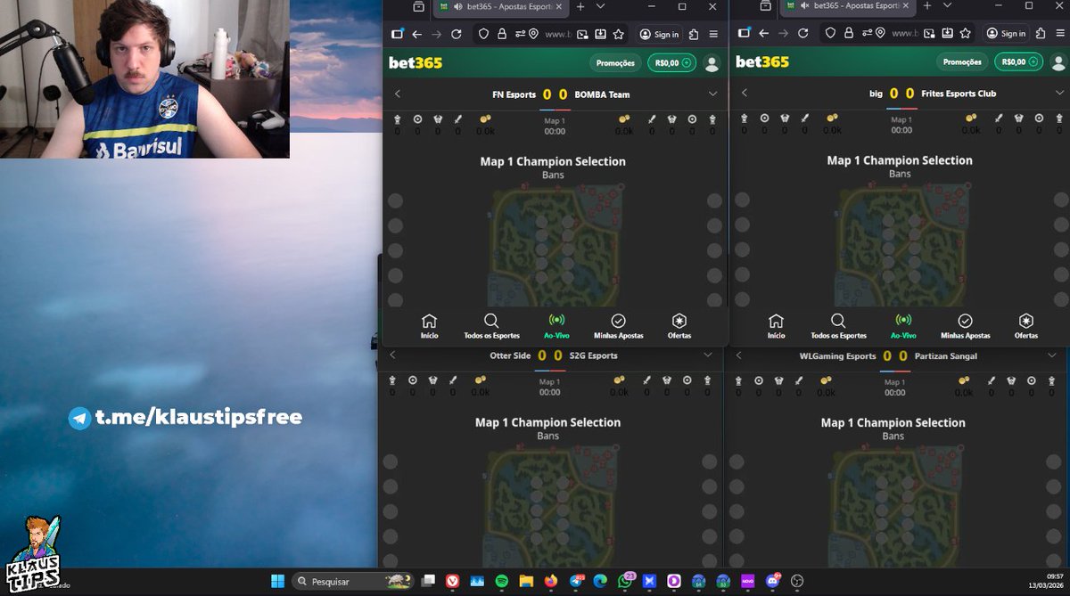 Dia 4 de live ligas europeias + dota 2 cola com a tropa!