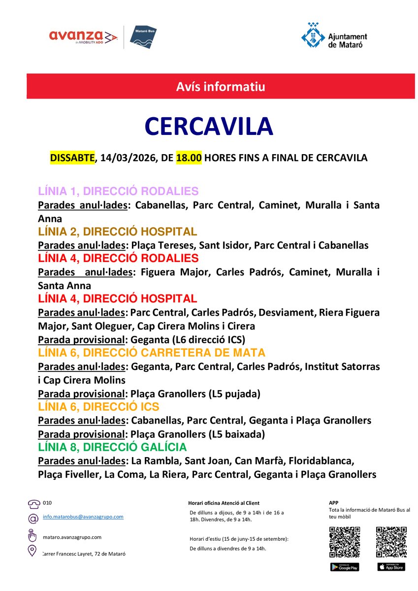 Transport urbà de Mataró | Mataró Bus tweet media