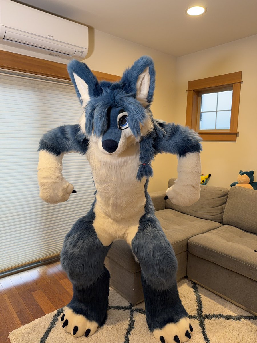 prawnzo_'s tweet photo. He means well, but he can be a bit of a gremlin at times. #fursuitfriday https://t.co/rW6NIS8WYL