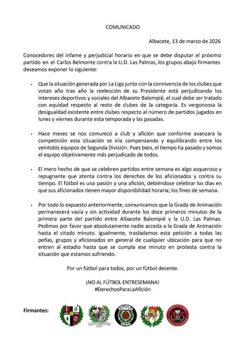 Peña Albacetista Bandoleros ABP tweet media