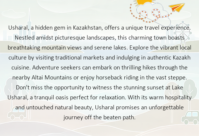 EclecticFlights's tweet image. Discover the Paradise of Usharal, Kazakstan: Your Next Unforgettable Getaway Awaits! Ready to explore? Find cheap flights there now! ✈️ fly.eclectic.flights/flights/flight… #Usharal #Kazakstan #FlyEclectic #TravelWithUs #NewAdventures