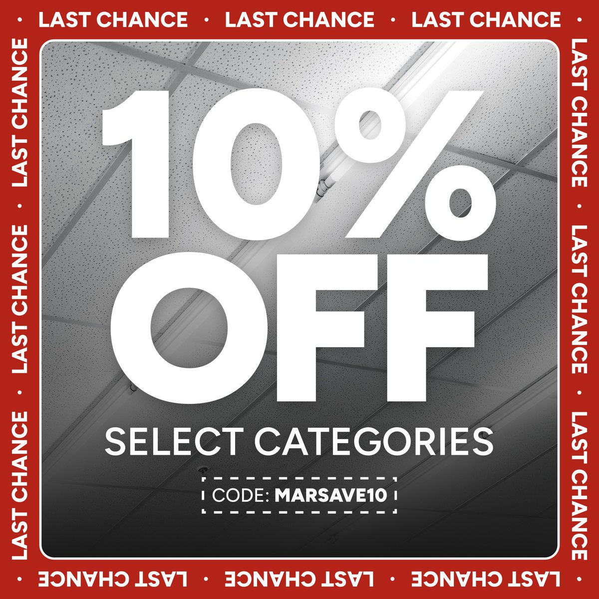 1000Bulbs's tweet image. Last chance! 🚨 Get 10% OFF all LED &amp;amp; fluorescent tubes, ballasts &amp;amp; drivers, LED ready &amp;amp; wraparound fixtures. Use code 𝗠𝗔𝗥𝗦𝗔𝗩𝗘𝟭𝟬 at checkout. Ends 3/15/26 @ midnight CST.

Shop now 👉 bit.ly/4qNfdnA
 #LightingSale #FluorescentTubes #LedFixtures