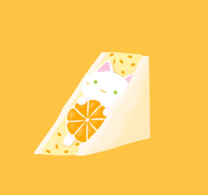 今日は #サンドイッチデー 過去絵ですが にゃんどいっち #猫 #イラスト #サンドイッチ