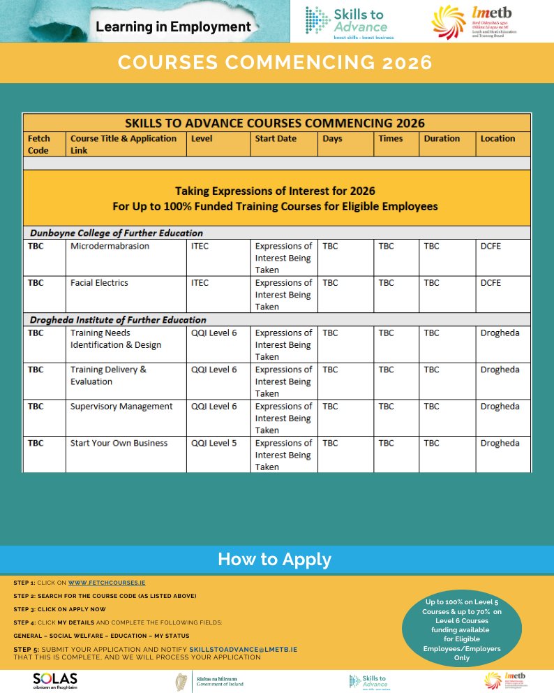 Skills to Advance LMETB tweet media