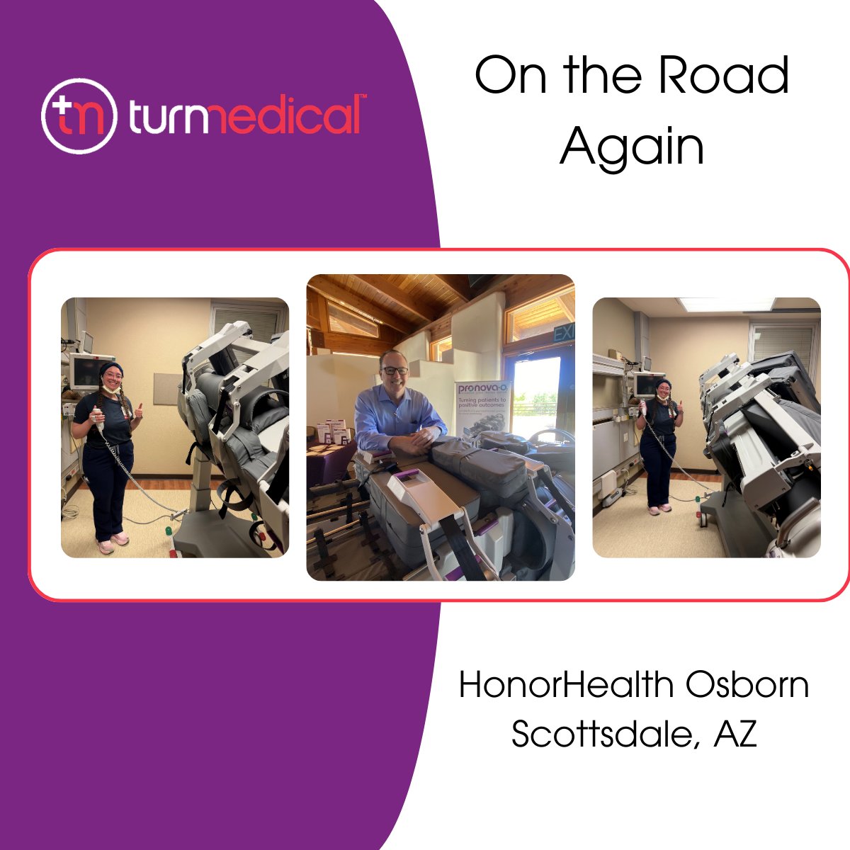 TurnMedical's tweet photo. 🌵This week highlights Steve Negri working to ensure the clinicians at HonorHealth Osborn in Scottsdale, AZ know everything they need to know!

Call us if you would like to learn more about our CE accredited education, the Pronova-O2®, just need a refresher.

📞855-ASK-TURN📞 https://t.co/3gq2HYDEK1