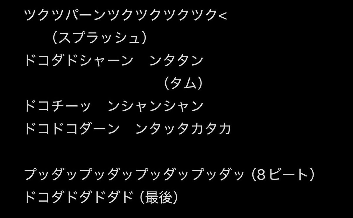 俺しかわからないドラムの楽譜を書いてる
