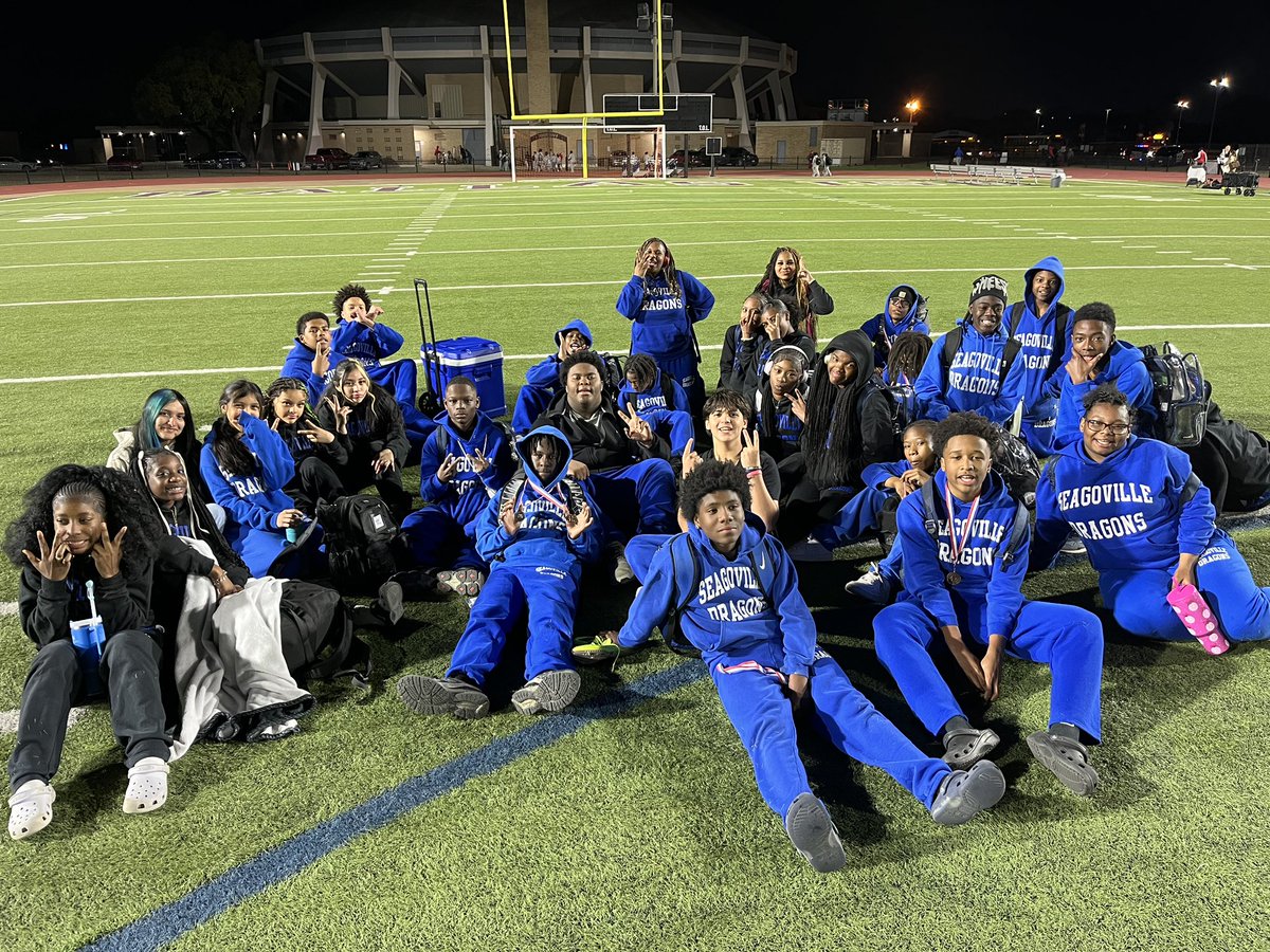 CoachFBoyefio's tweet photo. Our Seagoville Middle school Dragons had their first meet of the season yesterday &amp; they come home with some hardwear 🥹💙

Huge shoutout to Coach Turner and Coach Wyatt. https://t.co/Gc8TBp0wKV