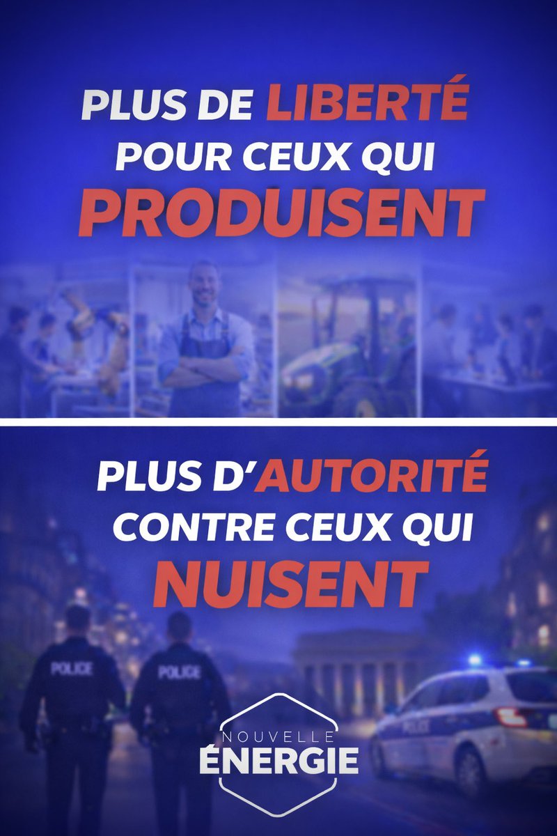 Nouv_Energie's tweet photo. Pour libérer ceux qui créent. Pour sanctionner ceux qui détruisent.

Rejoignez @davidlisnard. 
Rejoignez le mouvement de ceux qui veulent s’en sortir :
https://t.co/zQyErJmioh https://t.co/0l6ELMMblM