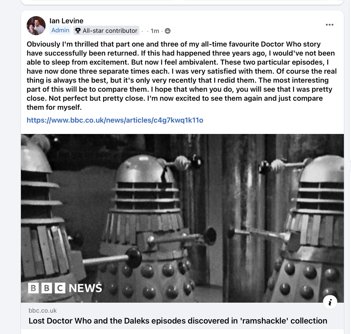 Ian Levine tweet media