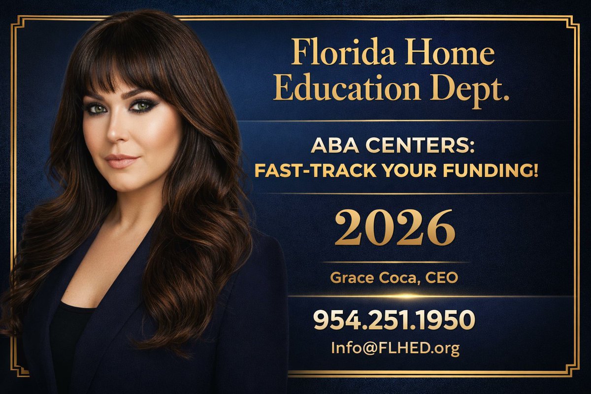 ABA Centers: Fast Funding! Expand FAST. Step Up approved in 30 days with Grace Coca, CEO of FLHED. 31 years experience. 1 student covers fee!

📞 954.251.1950
📧 Info@FLHED.org
🌐 Florida-Home-Education.sintra.site
#ABA #StepUp #FL