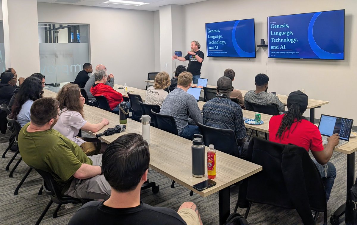 citcbus's tweet photo. Last week, CIT Columbus had a thought-provoking afternoon with Pete Gordon, who walked us through "Genesis, the Internet and AI: From the Tree of Knowledge to the Intelligence Stack." https://t.co/9ESTppnchK
