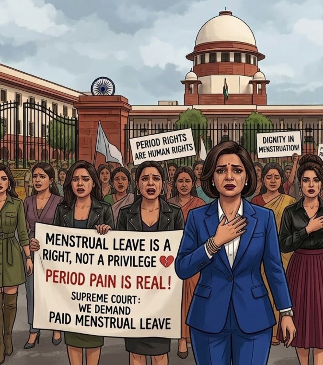 lilmastervinnzz's tweet photo. After failure in menstrual leave policy
What's next on the list of feminists?
Mood swings leave?
Depression leave?
Emotional well being leave?
Aaj mood nahi hai leave?
Husband/bf ne bohot kaam karaya leave??
#Abrogate 15(3) article of the constitution right now! https://t.co/iopiOadMac