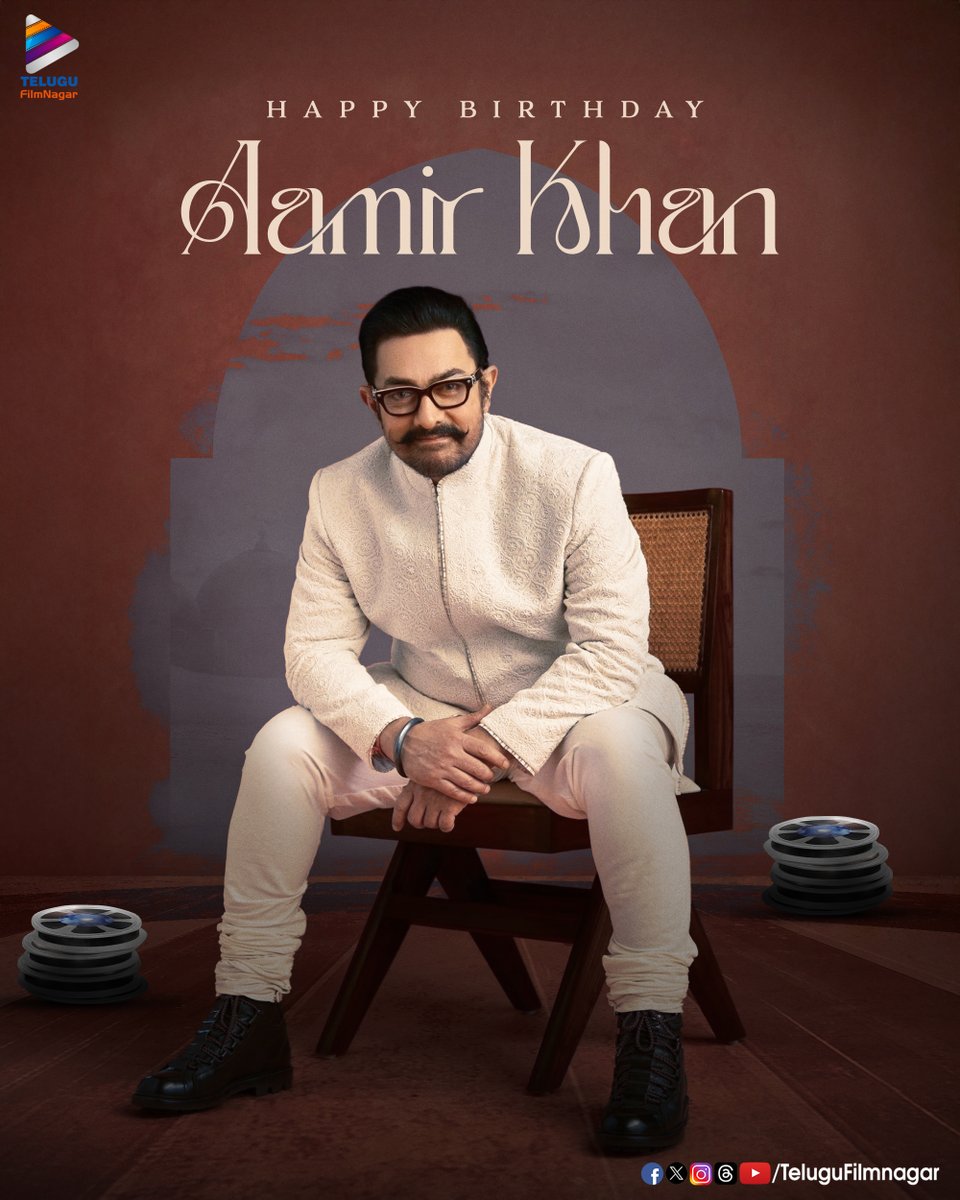 telugufilmnagar's tweet photo. Here's wishing the ever-versatile and Mr. Perfectionist of Indian Cinema, #AamirKhan a very Happy Birthday!🎊🎂
Wishing you a wonderful year ahead filled with success and happiness!!❤️

#HappyBirthdayAamirKhan #HBDAamirKhan #TFNWishes #TeluguFilmNagar https://t.co/L5OA90Wycw