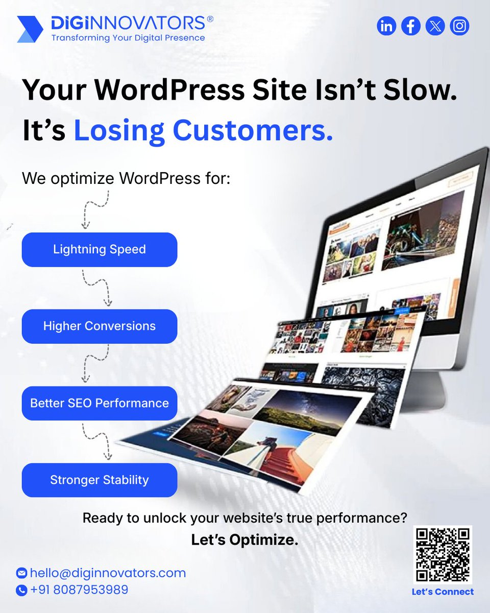 diginnovators's tweet photo. Still blaming traffic for low results?
Your WordPress speed is the real problem and it’s silently costing you leads.

👉 https://t.co/DM8ixnR3ML
📩 Connect Us: hello@diginnovators.com

#WordPressPerformance #WordPressOptimization #WebsiteSpeed #DigitalGrowth #Diginnovators https://t.co/F8vZN9ROel