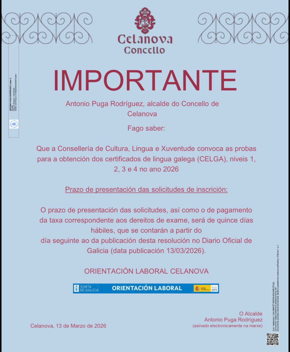 Celanova Concello tweet media