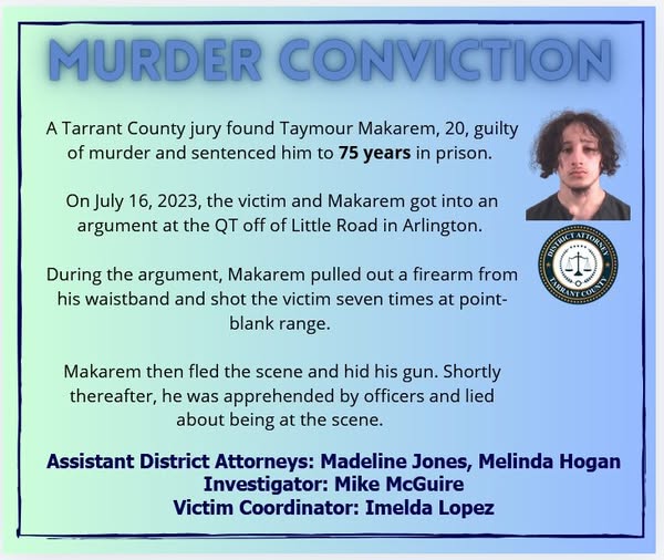 Tarrant County DA tweet media