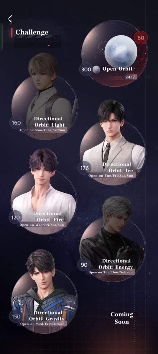calebsfateduo's tweet photo. Gravity with R0 LR
Light with R0 NV
Ice with R0 DN
Fire/Energy with R0 standard companions
36/36 SHC
176/180 FOO
If you need help, you can contact me here or on DC, you can see my clears on the official server: _sarah_lm_
#ladstwt
#LoveandDeepspace
#LaDS
#ladsorbit https://t.co/81eeY1MiJO