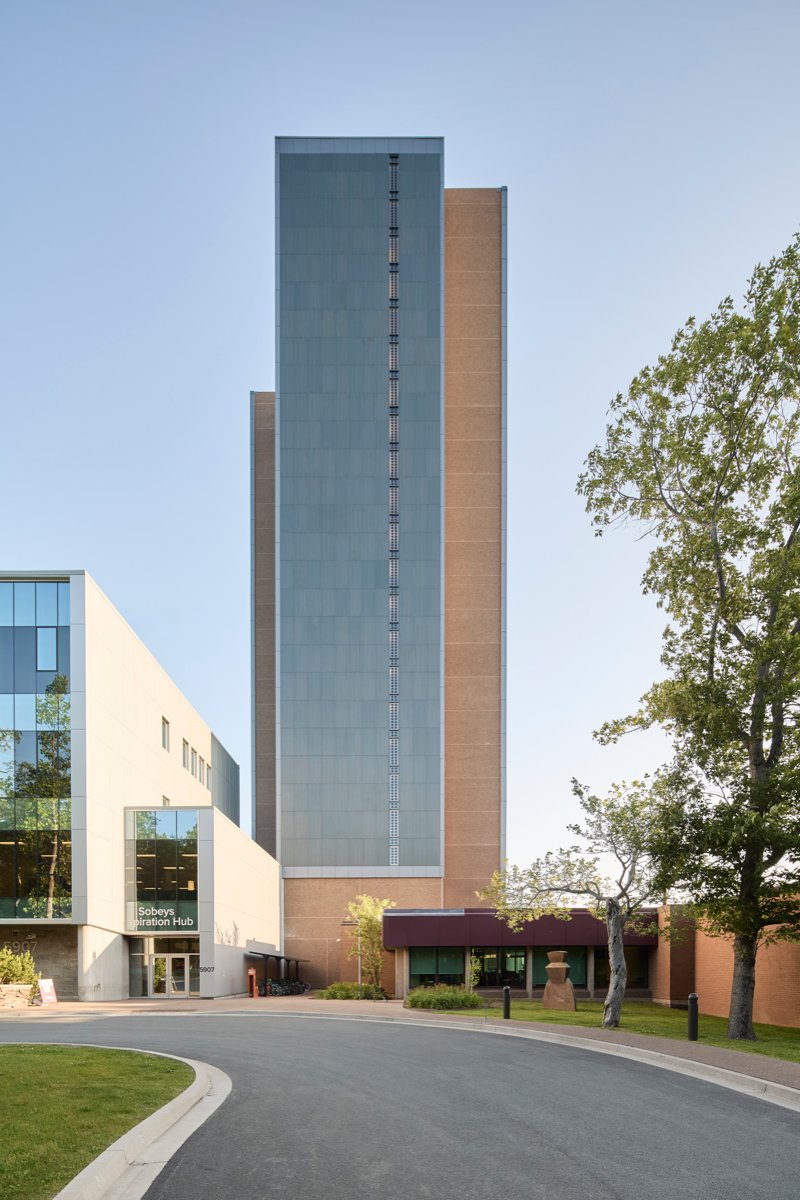 MitrexSolar's tweet photo. When St. Mary's University needed more than 28 kW of rooftop solar, the facade became the answer. 90.2 kW from 6,554 SQFT of Mitrex BIPV in custom sea foam green. Solar that actually matches the campus.

#BIPV #SustainableArchitecture #GreenBuilding #NetZero https://t.co/AayETS8iMn