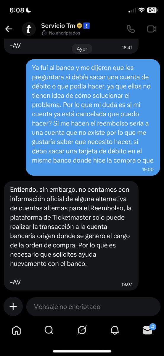 Ingrid_Bravo's tweet photo. Ni @Ticketmaster_Me @ServicioTM ni @banamex me ayudan con mi problema. Por lo que solicitó su ayuda @Profeco antes de que @Ticketmaster_Me se quede con un dinero que no le pertenece https://t.co/mGXl6uc8Gf