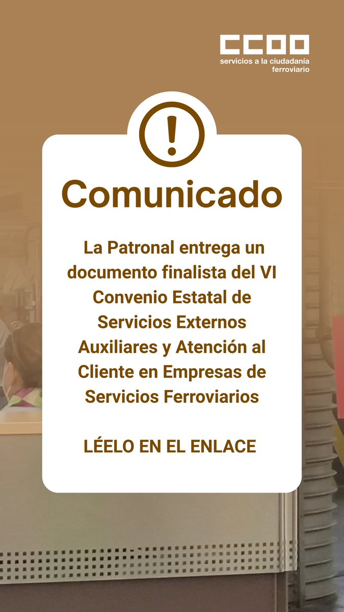 CCOO FERROVIARIO tweet media