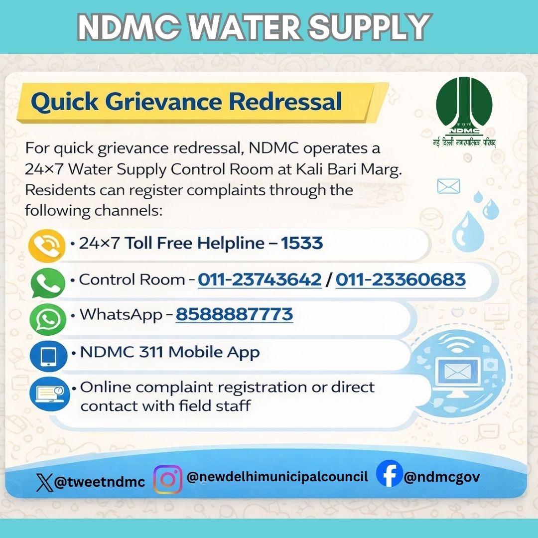 New Delhi Municipal Council Official tweet media