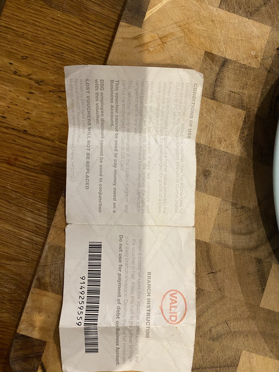 rochusfernandes's tweet photo. @currys hello, I have got an old £10 voucher. Is it possible to get a newer replacement? https://t.co/s9OMKnwHcM