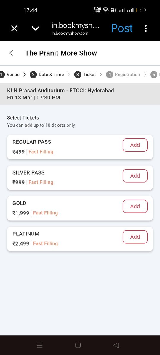Paltan while we ensure the  Marathi Crowdwork special gets the promotion it deserves, let’s not lose sight of today’s phenomenal sold-out show!" #Pranitmore 
#Hyderabad