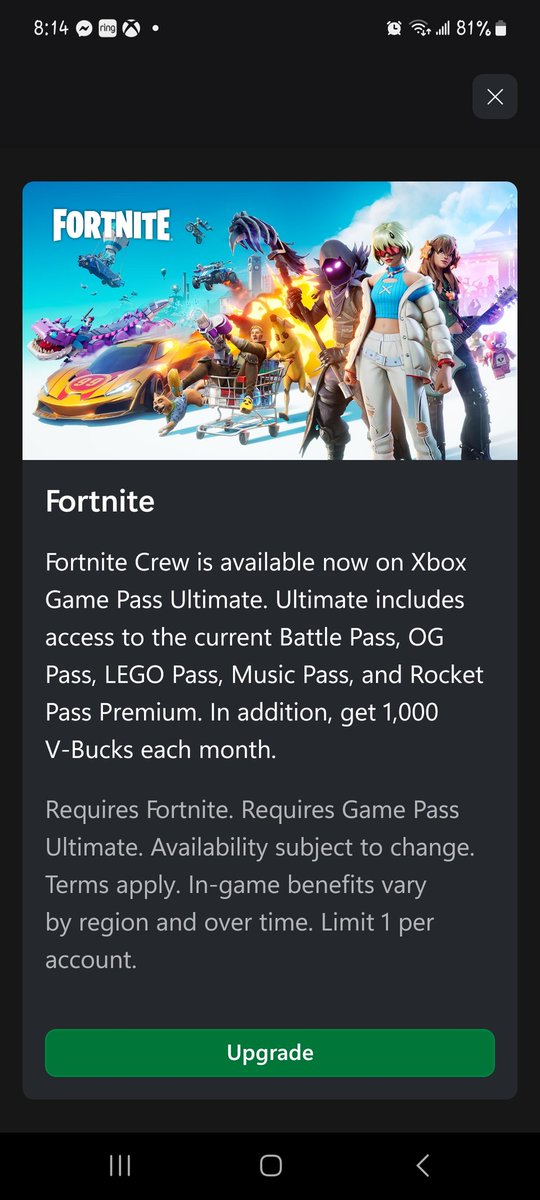 MrsAffects's tweet photo. @FortniteStatus False Advertising https://t.co/QsPWcDeXK5