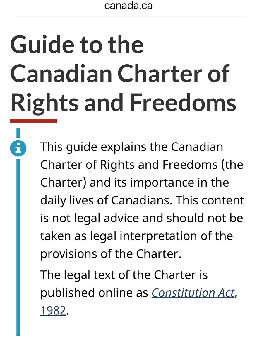 LeCentristNomad's tweet photo. @fordnation Doug Ford needs to read the Canadian Charter of Rights and Freedoms! @MarkJCarney https://t.co/mT2dg7LsHD