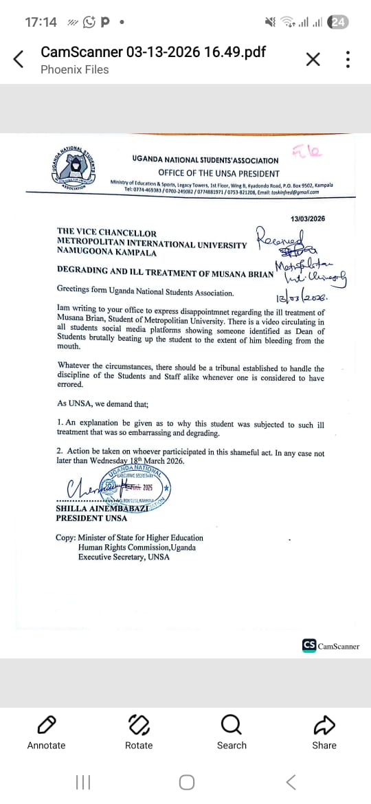 Uganda National Students Association (UNSA) tweet media