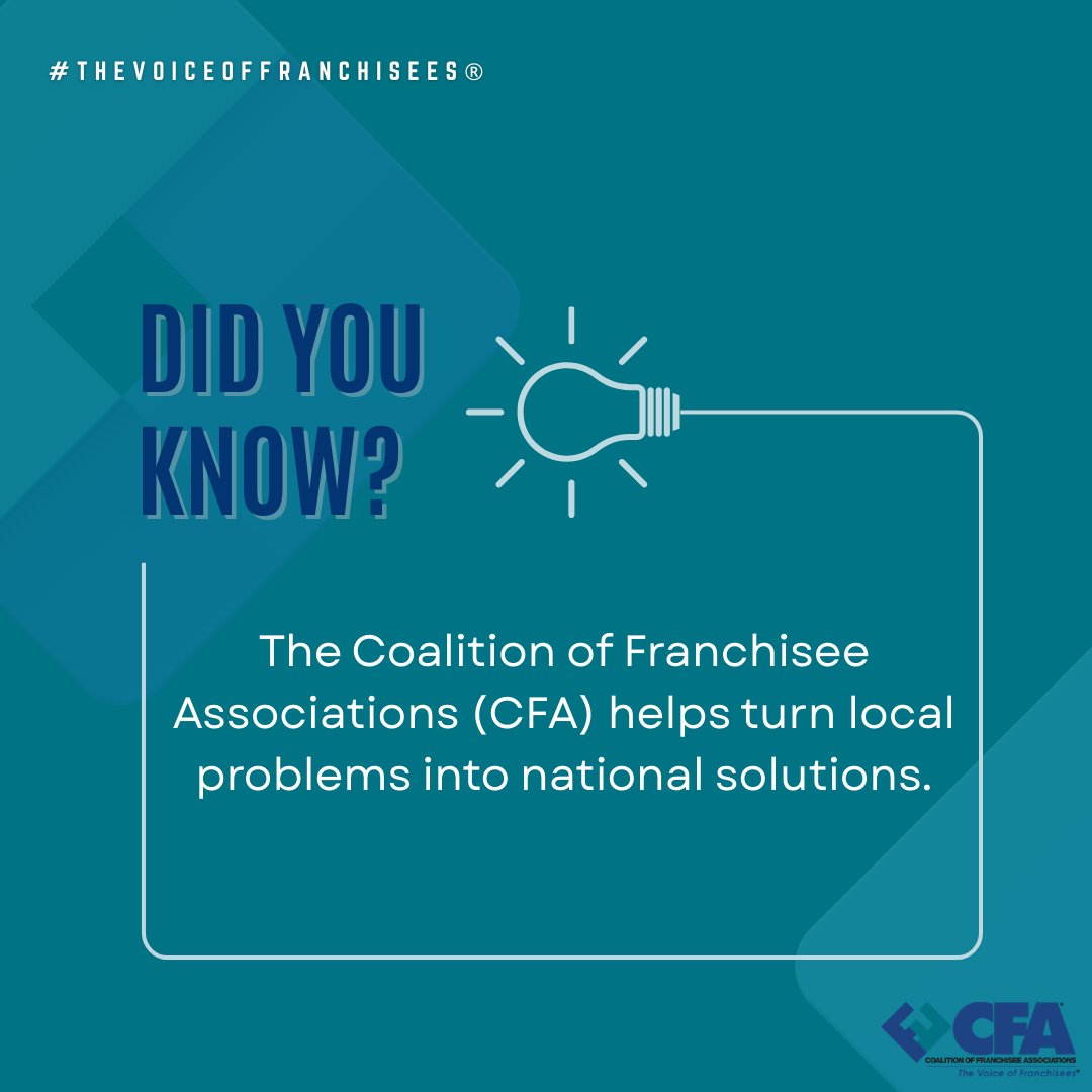 The Coalition Of Franchisee Associations tweet media