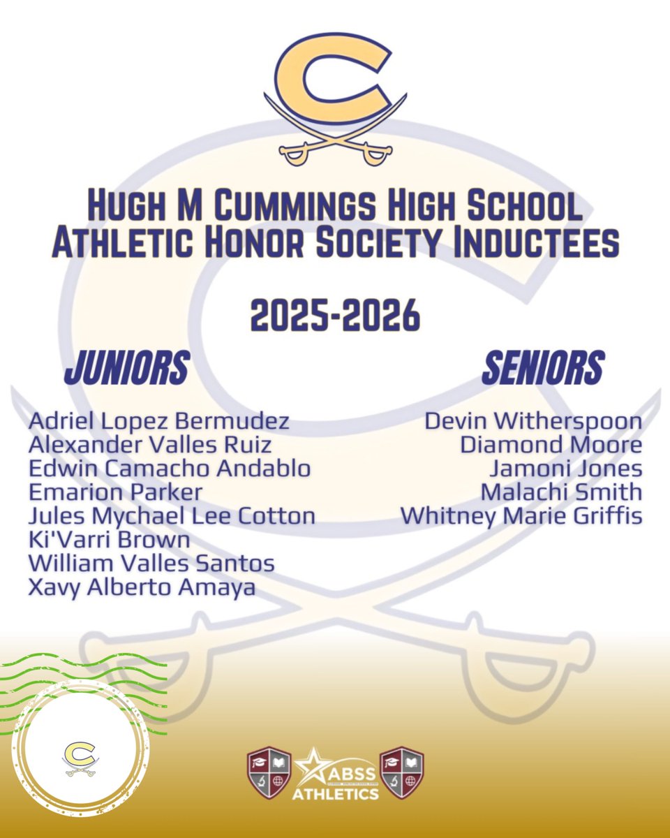 🏅 Congratulations to Our Athletic Honor Society Inductees! 🏅⚔️