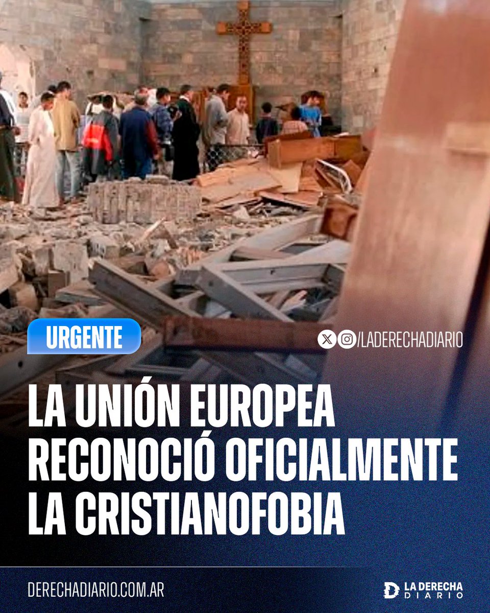 🚨🇪🇺✝️ | #URGENTE HISTÓRICO: Gracias a la presión de partidos derechistas como Patriots, el Parlamento Europeo reconoció oficialmente la cristianofobia y el hecho de que los cristianos se enfrentan a una grave persecución en el mundo.